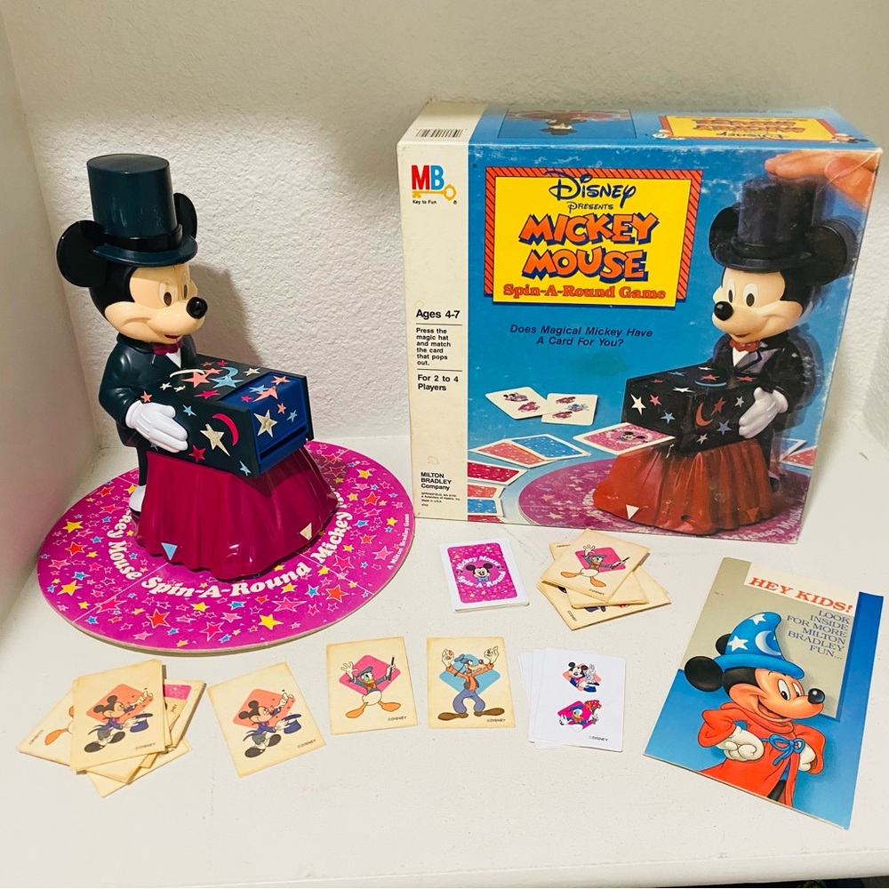 1986 Disney Mickey Mouse Spin Around Game